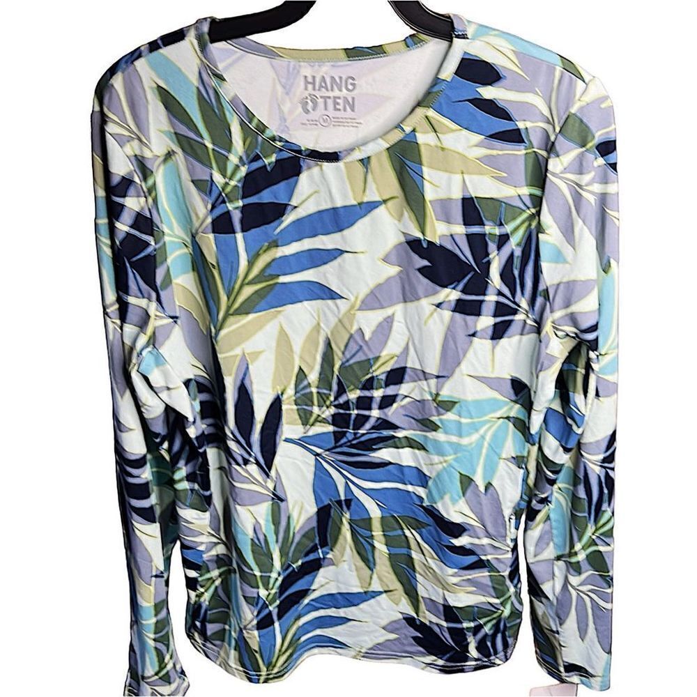 ❤️Hang Ten Women's UPF 50+ Quick Dry Long Sleeve Sun Tee, Mint Medium - Picture 2 of 6